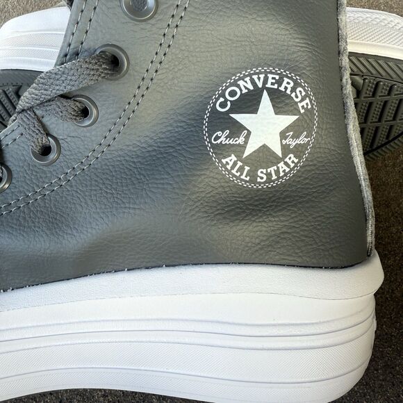 Women's Converse CTAS Move Iron Grey/White High Top Sneakers Size 10 A01344C - Picture 4 of 9